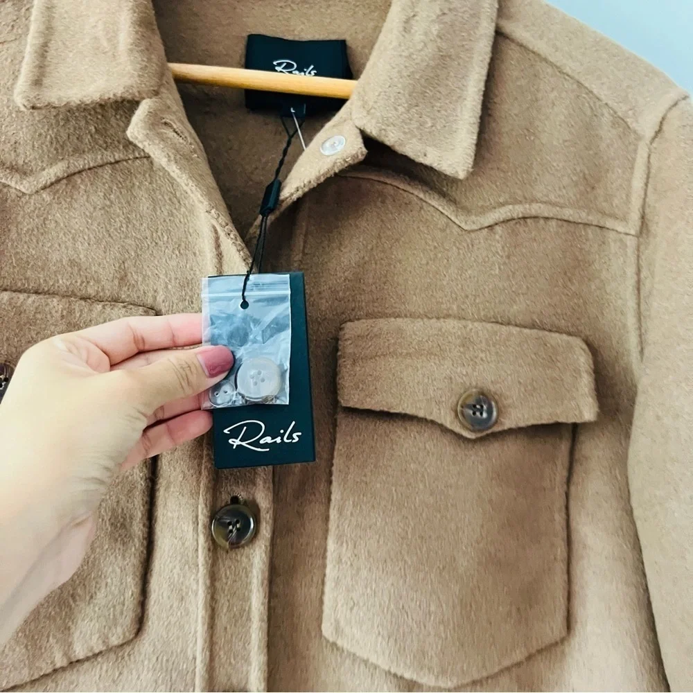 Rails Easton Camel Brown Wool Jacket Size Large New With Tags​